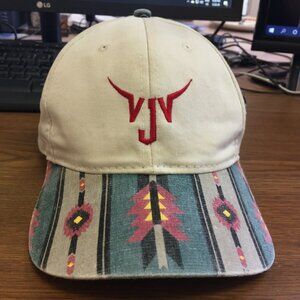 VJV Light Beige Multicolored Bill Adjustable Baseball Trucker Cap